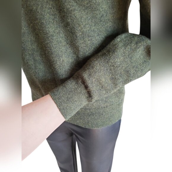 Isaac Mizrahi Luxe Merino Wool Sweater Green Sz small - Picture 9 of 10